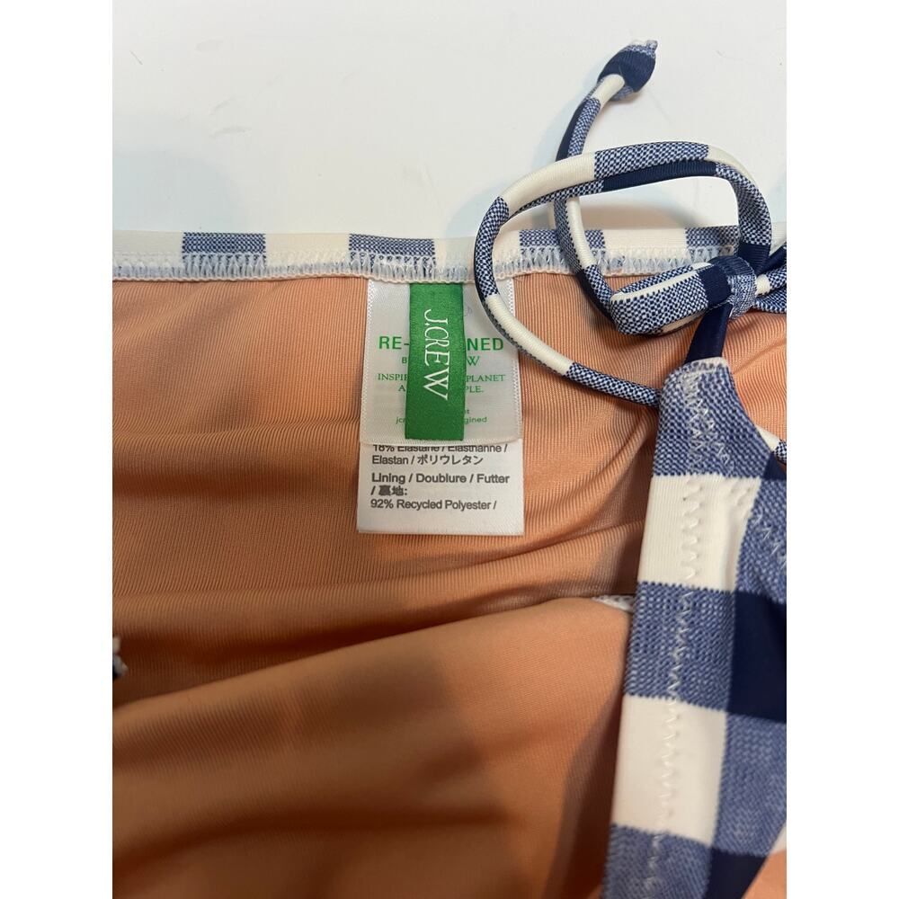 J. Crew String Hipster Bikini Bottom In Gingham S… - image 4